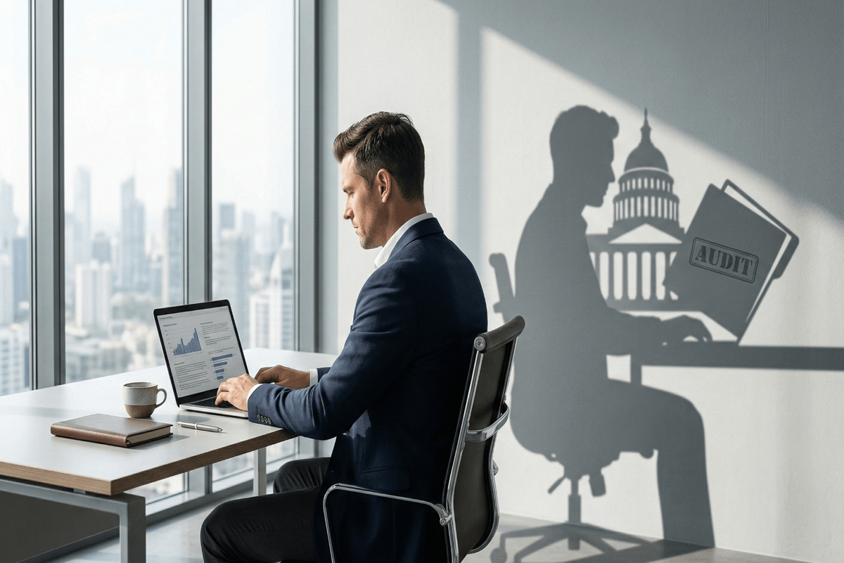 UAE corporate tax audit notification open on the EmaraTax portal.